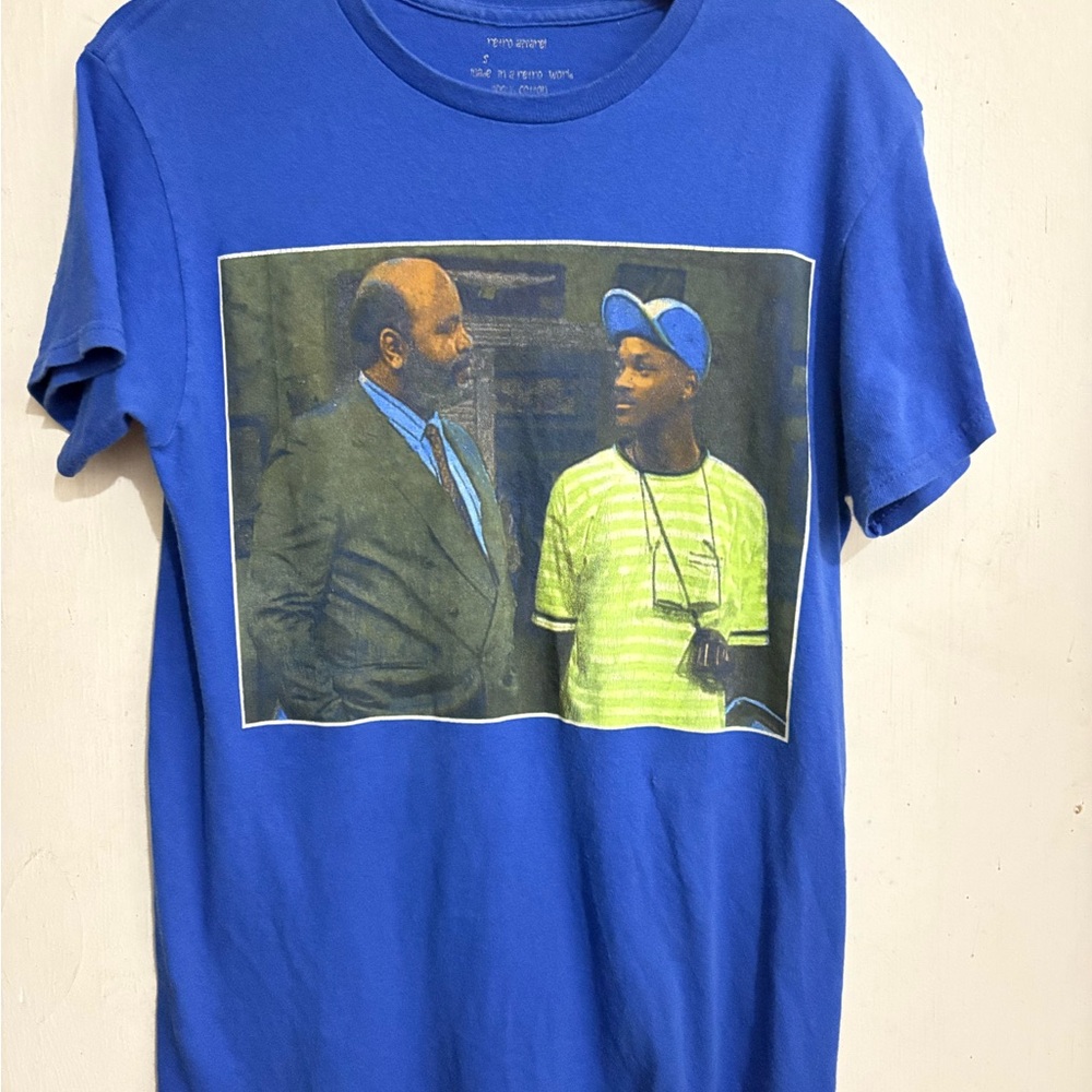 Vintage 90s T-shirt Fresh Prince‎ of Bel-Air Will Smith blue sizeS #graphic#Y2K
